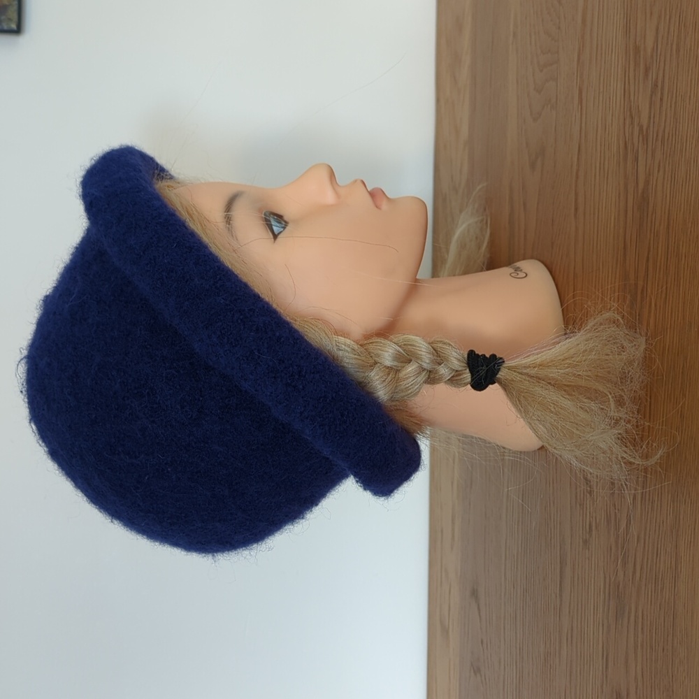 Handmade Felted Wool Cloche Hat - Picture 3 of 4